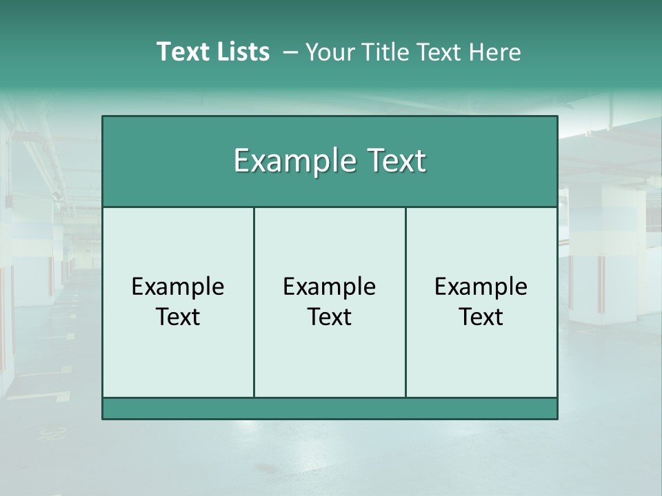 Modern Parking Lot PowerPoint Template