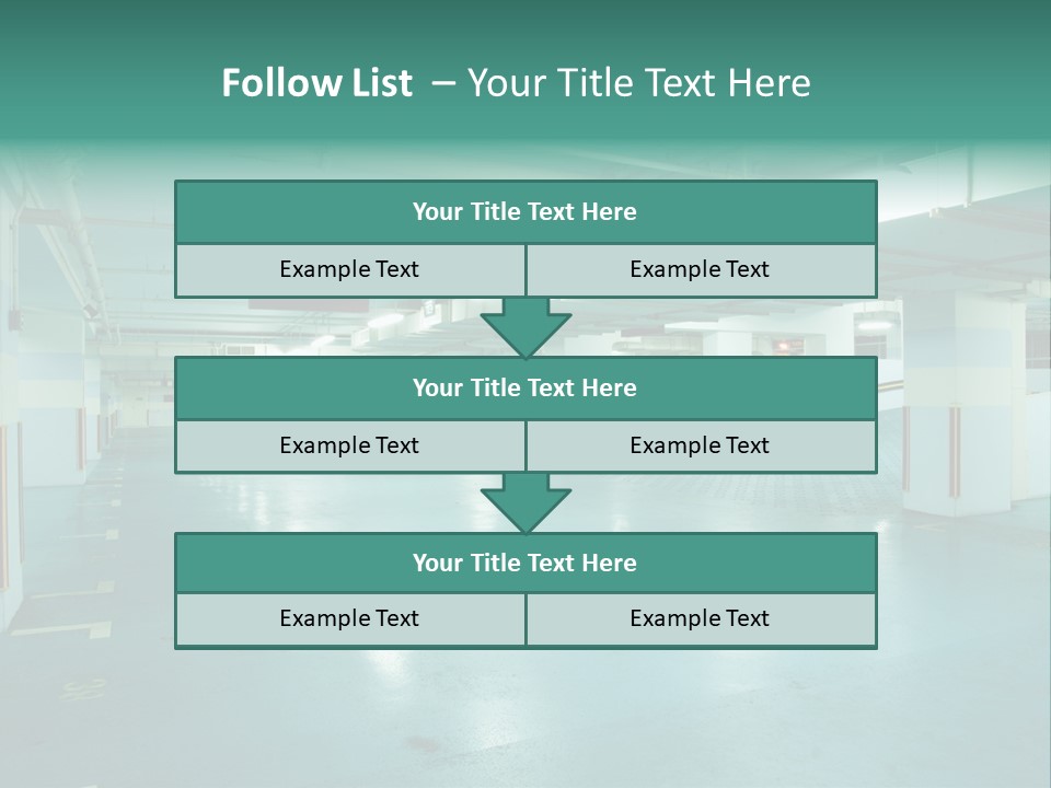 Modern Parking Lot PowerPoint Template