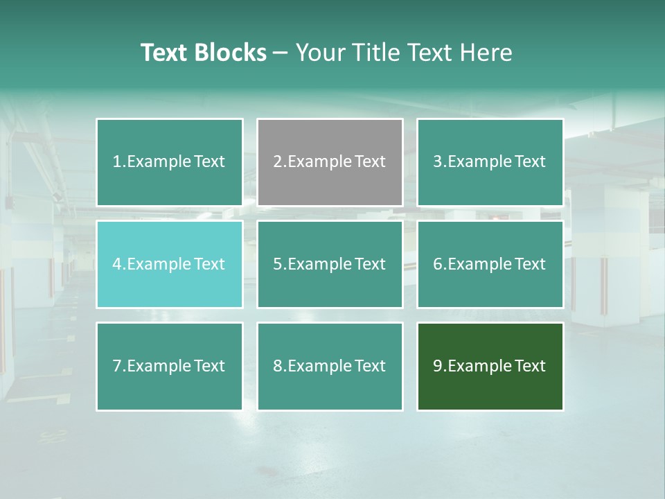 Modern Parking Lot PowerPoint Template