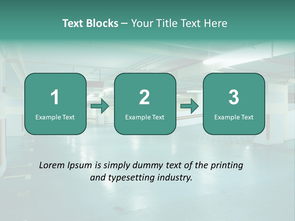 Modern Parking Lot PowerPoint Template