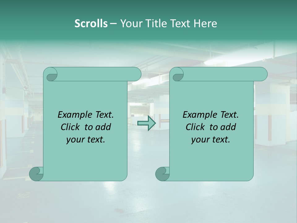 Modern Parking Lot PowerPoint Template