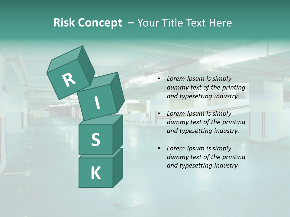 Modern Parking Lot PowerPoint Template