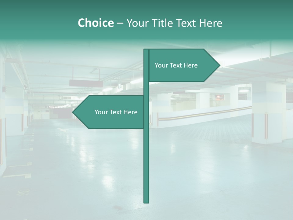 Modern Parking Lot PowerPoint Template