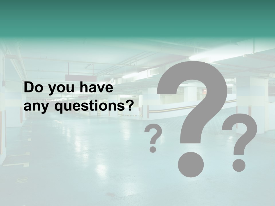 Modern Parking Lot PowerPoint Template