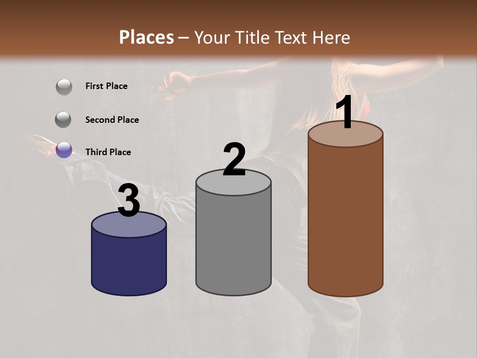 Gymnastic Hop Leap PowerPoint Template