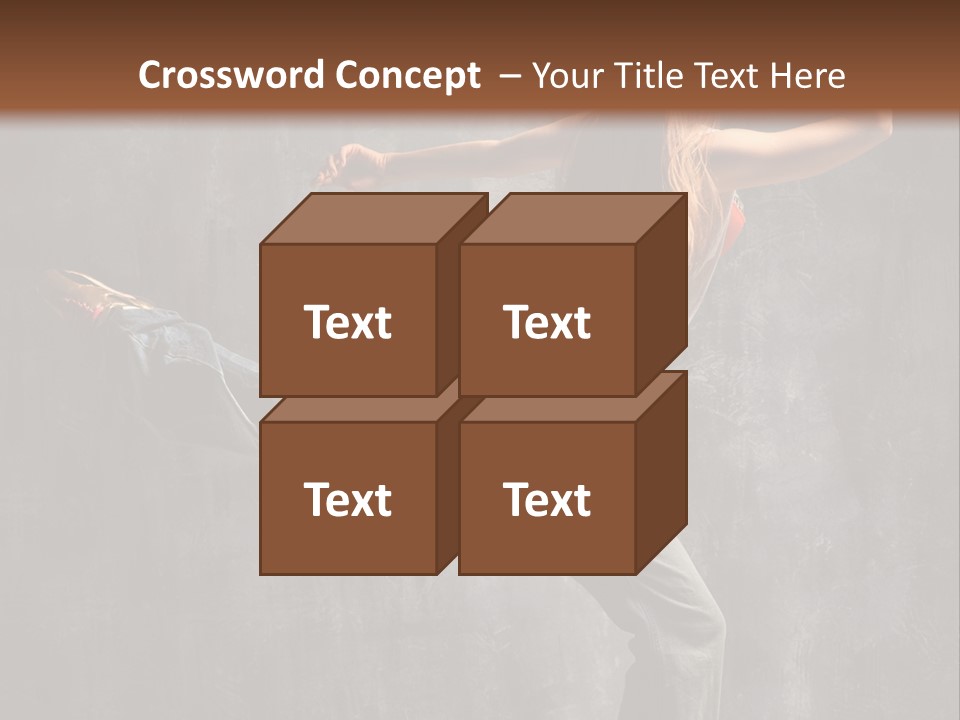 Gymnastic Hop Leap PowerPoint Template