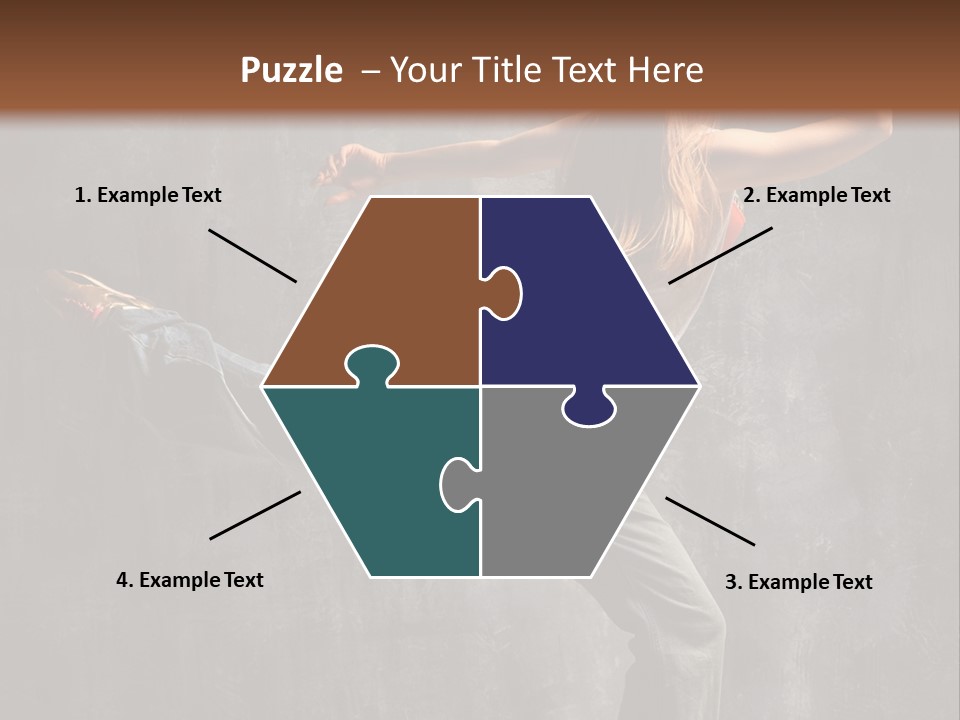 Gymnastic Hop Leap PowerPoint Template