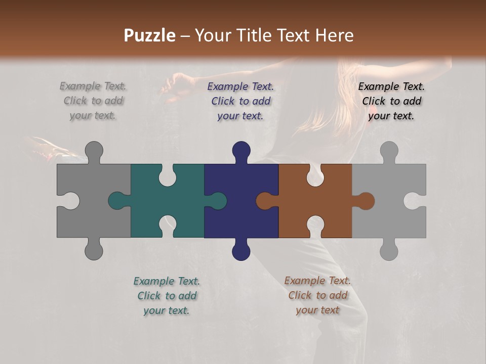 Gymnastic Hop Leap PowerPoint Template