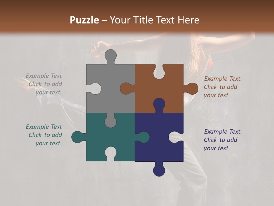 Gymnastic Hop Leap PowerPoint Template