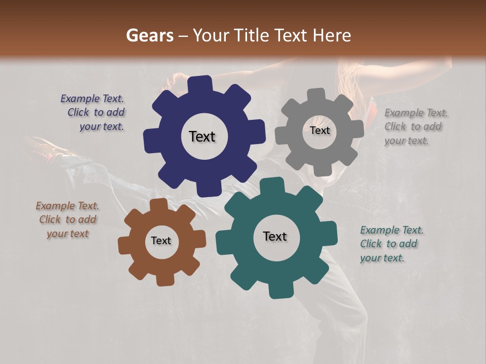 Gymnastic Hop Leap PowerPoint Template