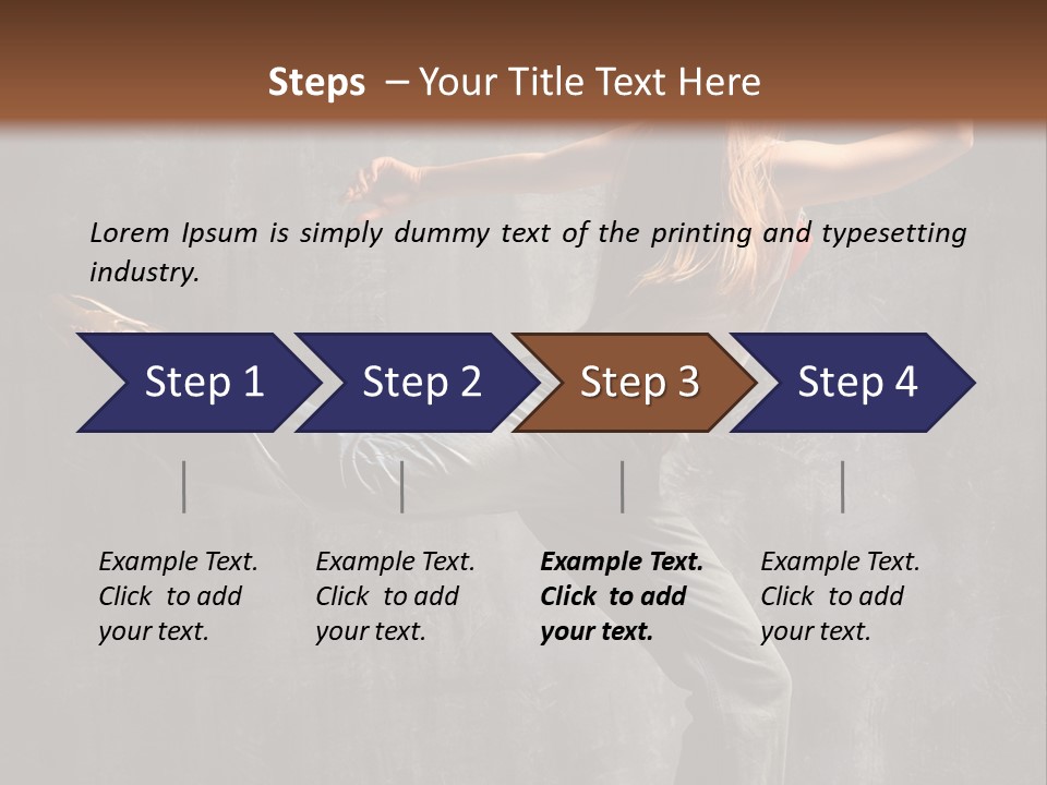 Gymnastic Hop Leap PowerPoint Template