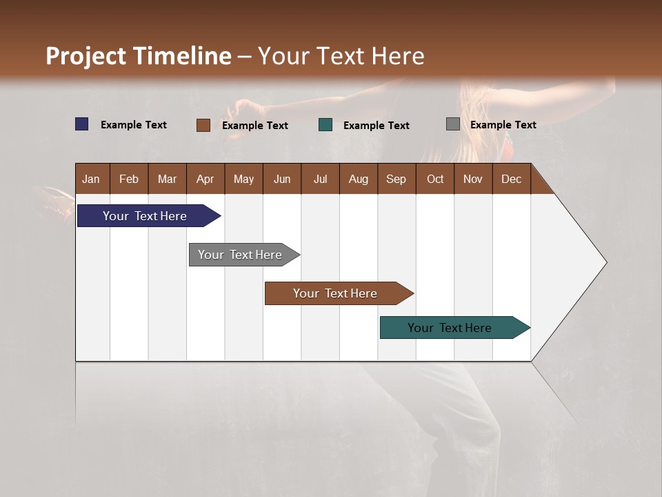 Gymnastic Hop Leap PowerPoint Template