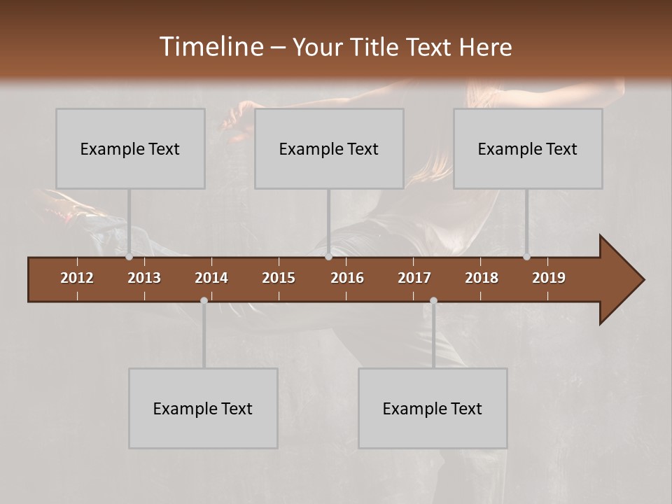 Gymnastic Hop Leap PowerPoint Template