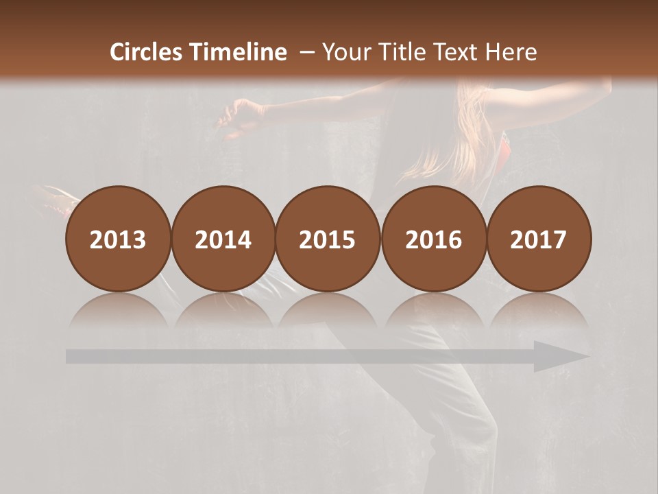 Gymnastic Hop Leap PowerPoint Template