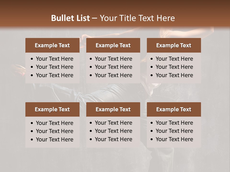 Gymnastic Hop Leap PowerPoint Template