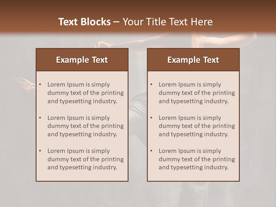 Gymnastic Hop Leap PowerPoint Template
