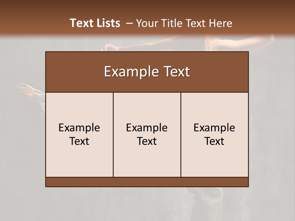 Gymnastic Hop Leap PowerPoint Template