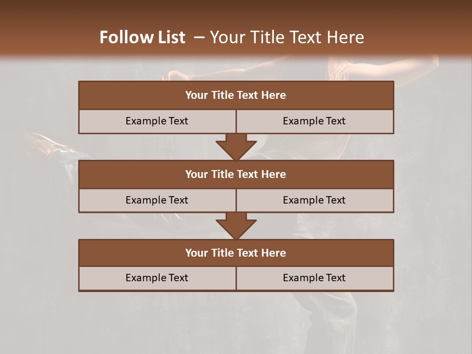 Gymnastic Hop Leap PowerPoint Template