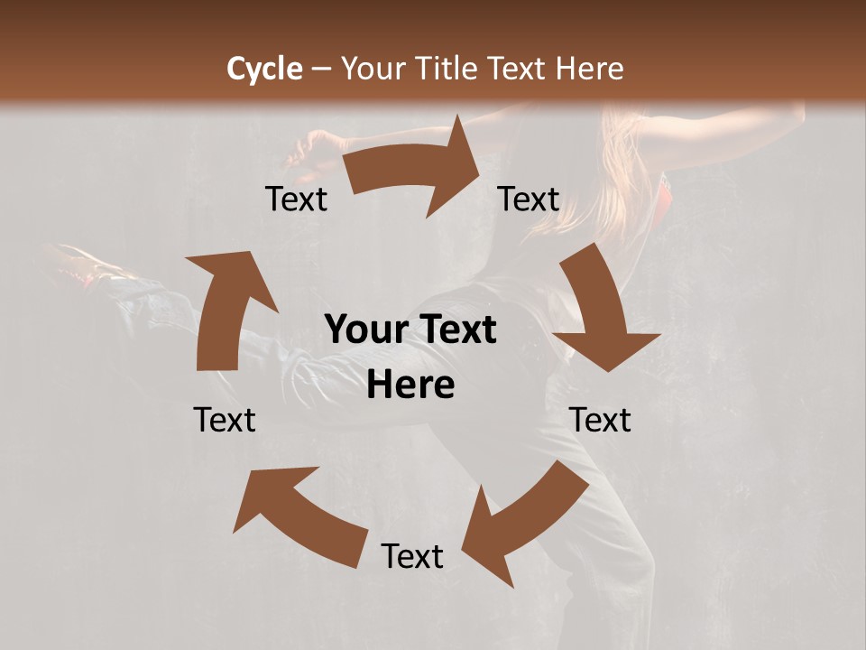 Gymnastic Hop Leap PowerPoint Template