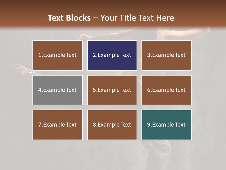 Gymnastic Hop Leap PowerPoint Template