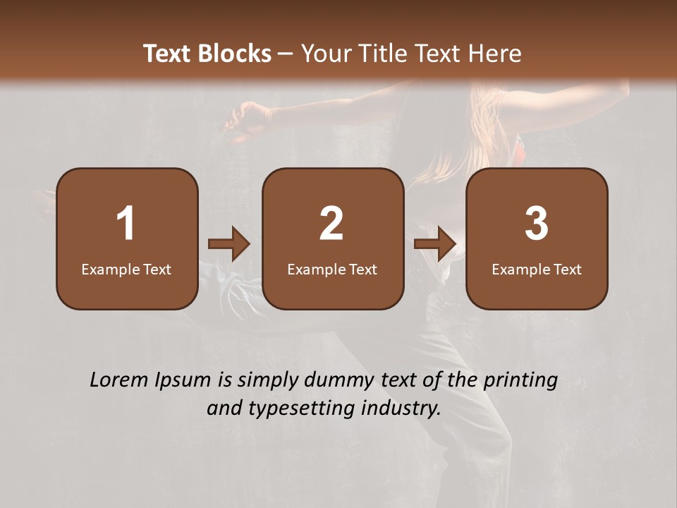 Gymnastic Hop Leap PowerPoint Template