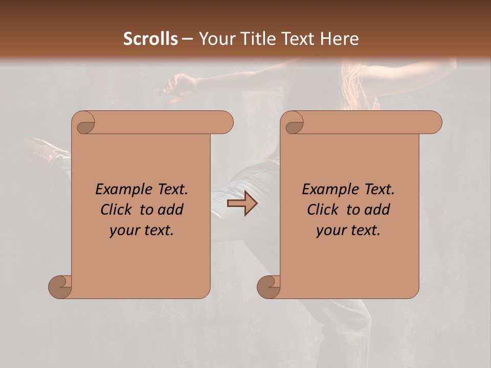Gymnastic Hop Leap PowerPoint Template