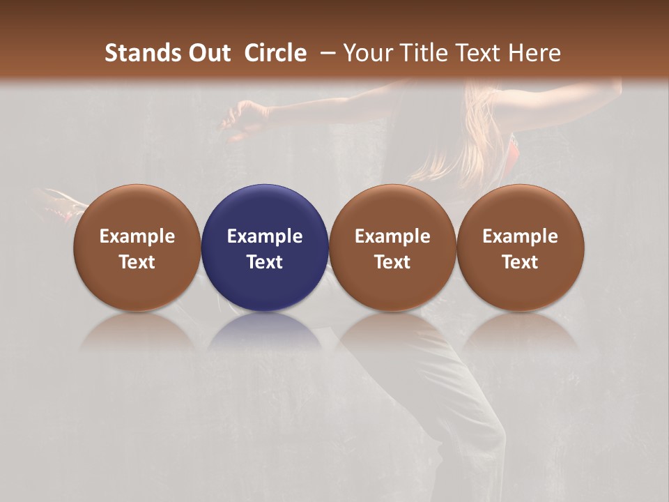 Gymnastic Hop Leap PowerPoint Template