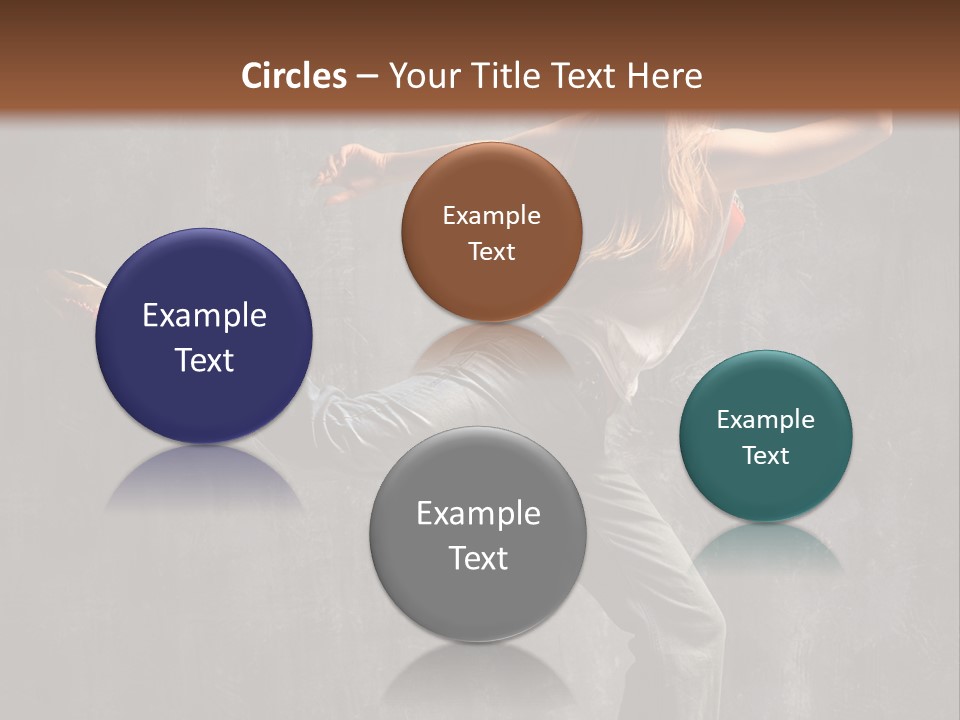 Gymnastic Hop Leap PowerPoint Template