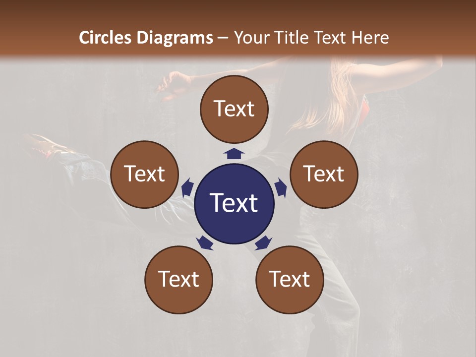 Gymnastic Hop Leap PowerPoint Template