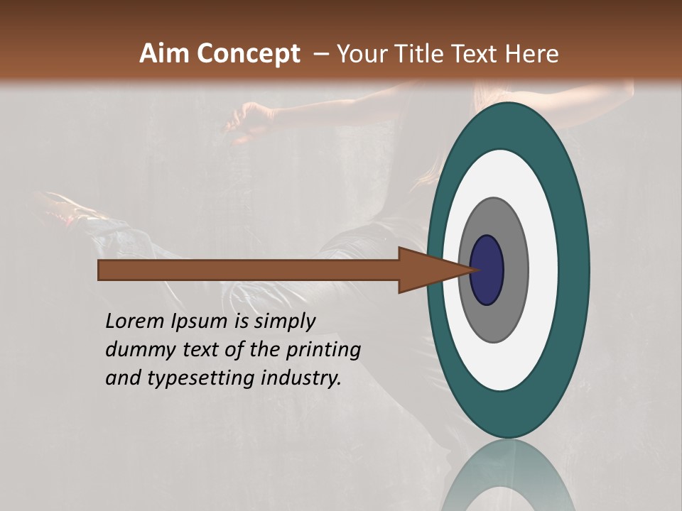 Gymnastic Hop Leap PowerPoint Template