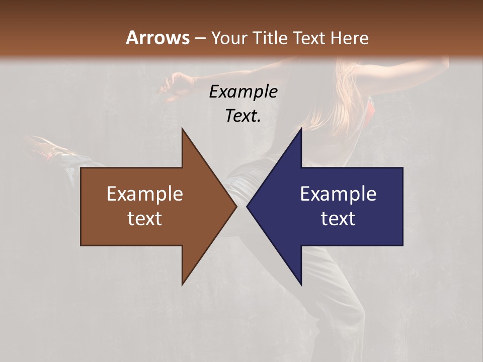 Gymnastic Hop Leap PowerPoint Template
