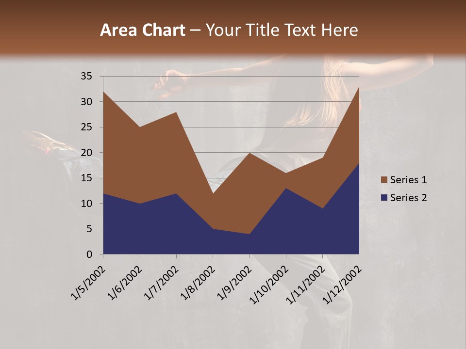 Gymnastic Hop Leap PowerPoint Template