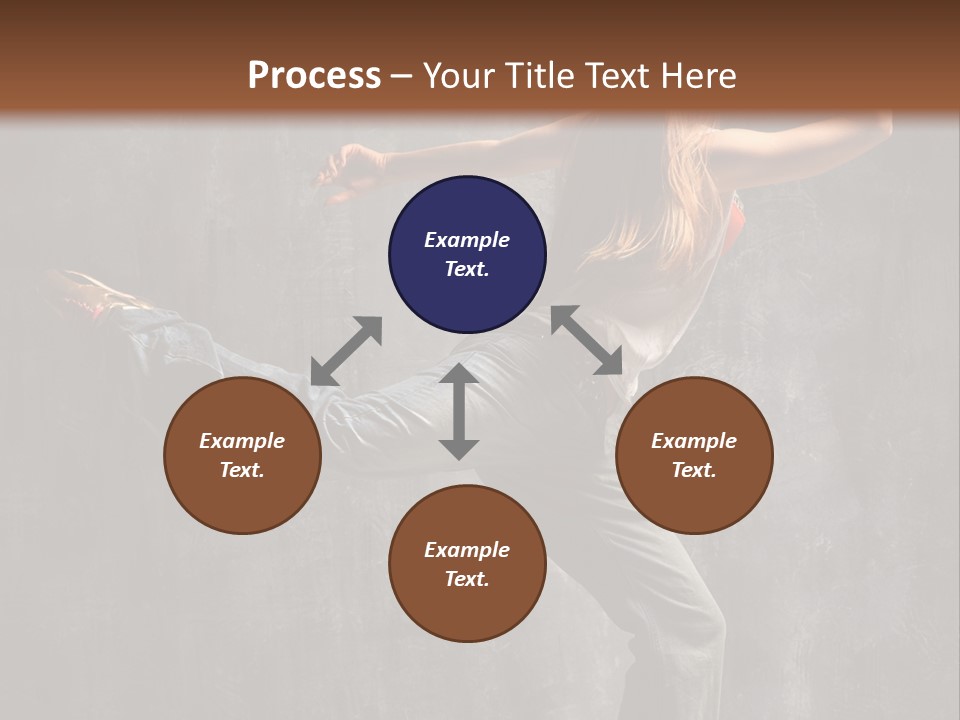 Gymnastic Hop Leap PowerPoint Template
