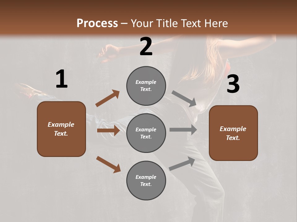 Gymnastic Hop Leap PowerPoint Template