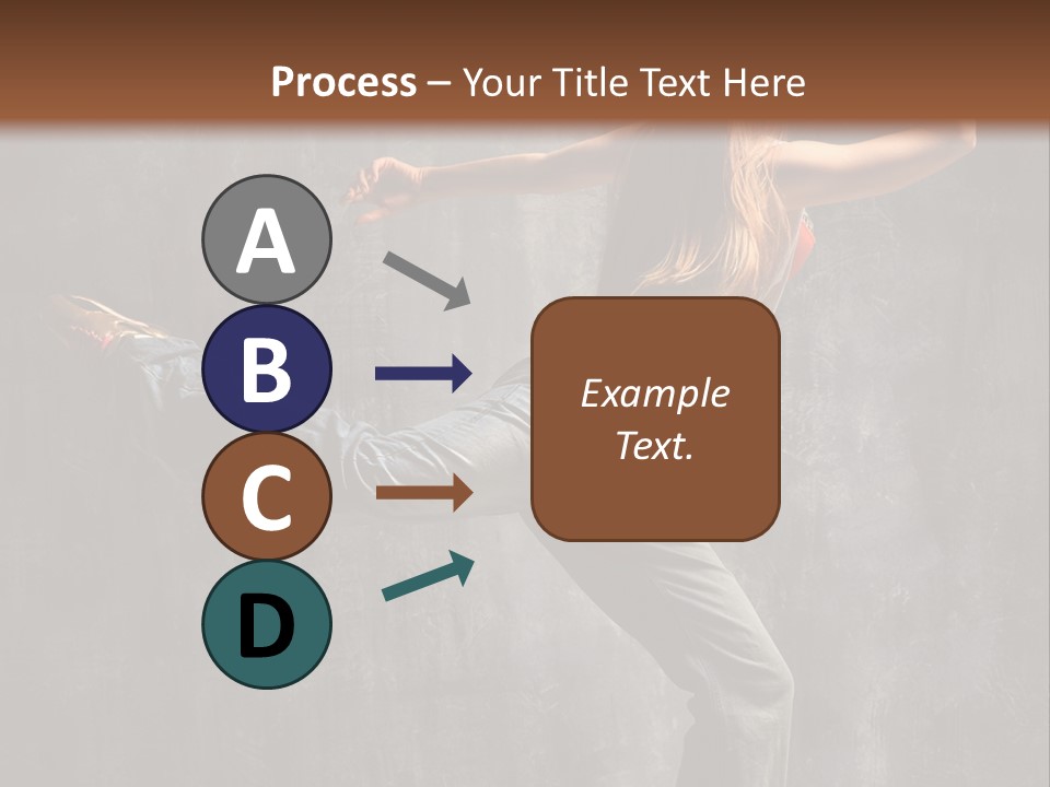 Gymnastic Hop Leap PowerPoint Template
