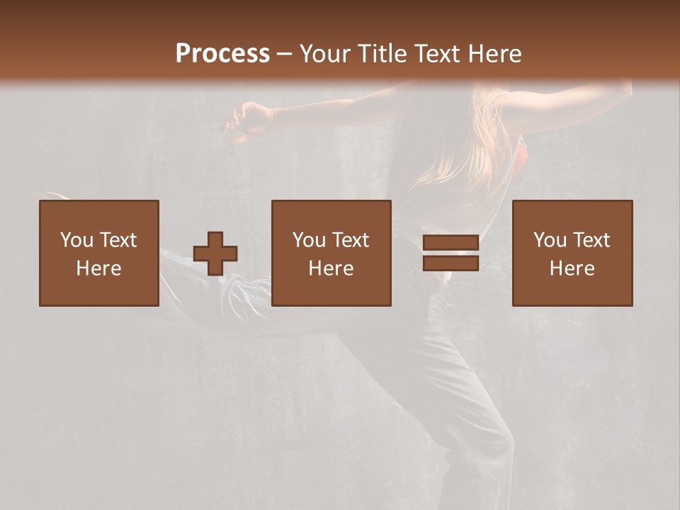 Gymnastic Hop Leap PowerPoint Template