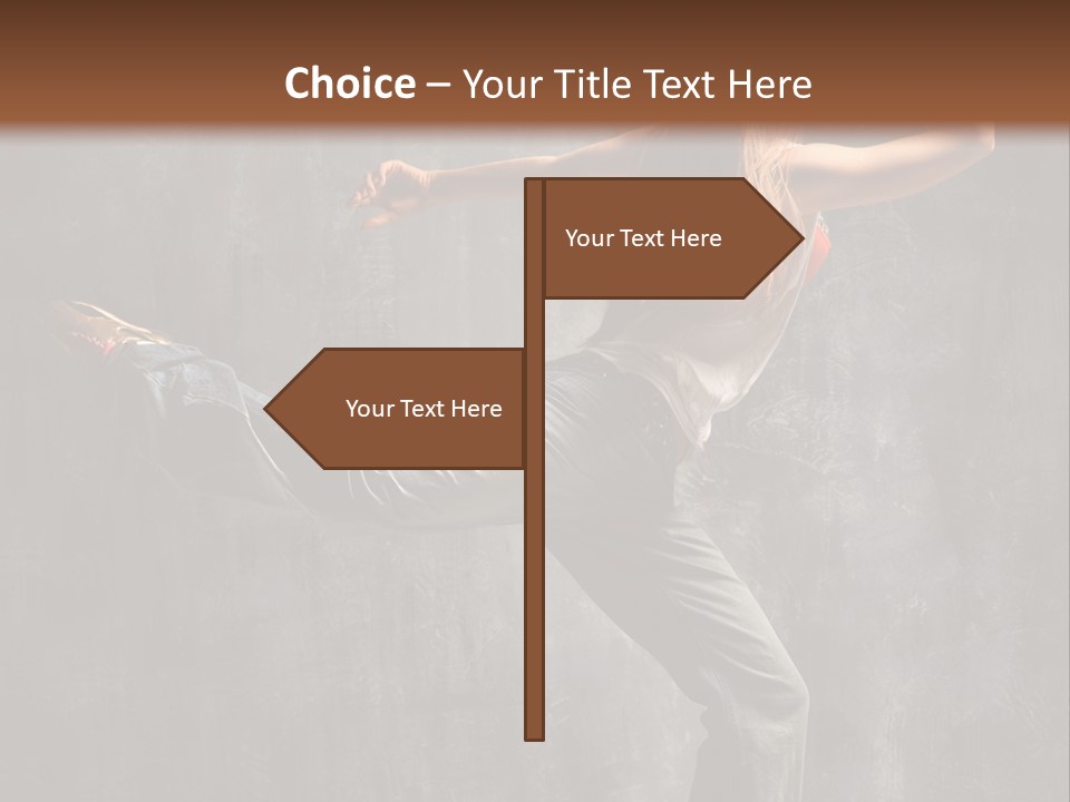 Gymnastic Hop Leap PowerPoint Template