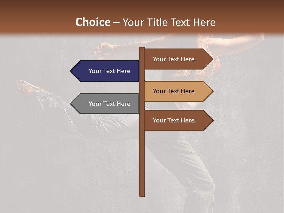 Gymnastic Hop Leap PowerPoint Template