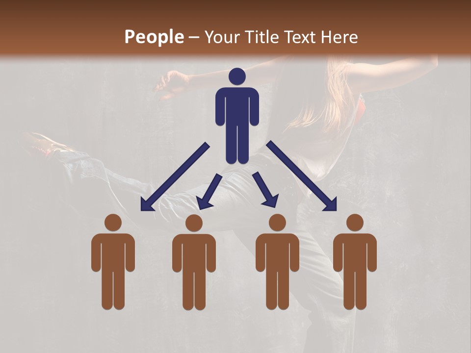 Gymnastic Hop Leap PowerPoint Template