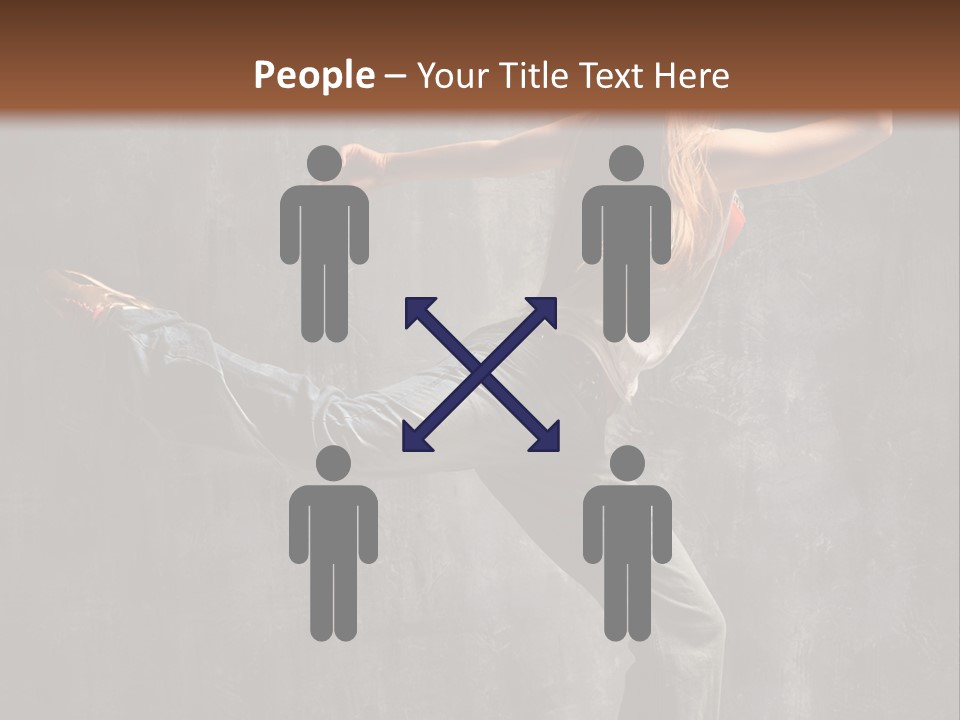 Gymnastic Hop Leap PowerPoint Template