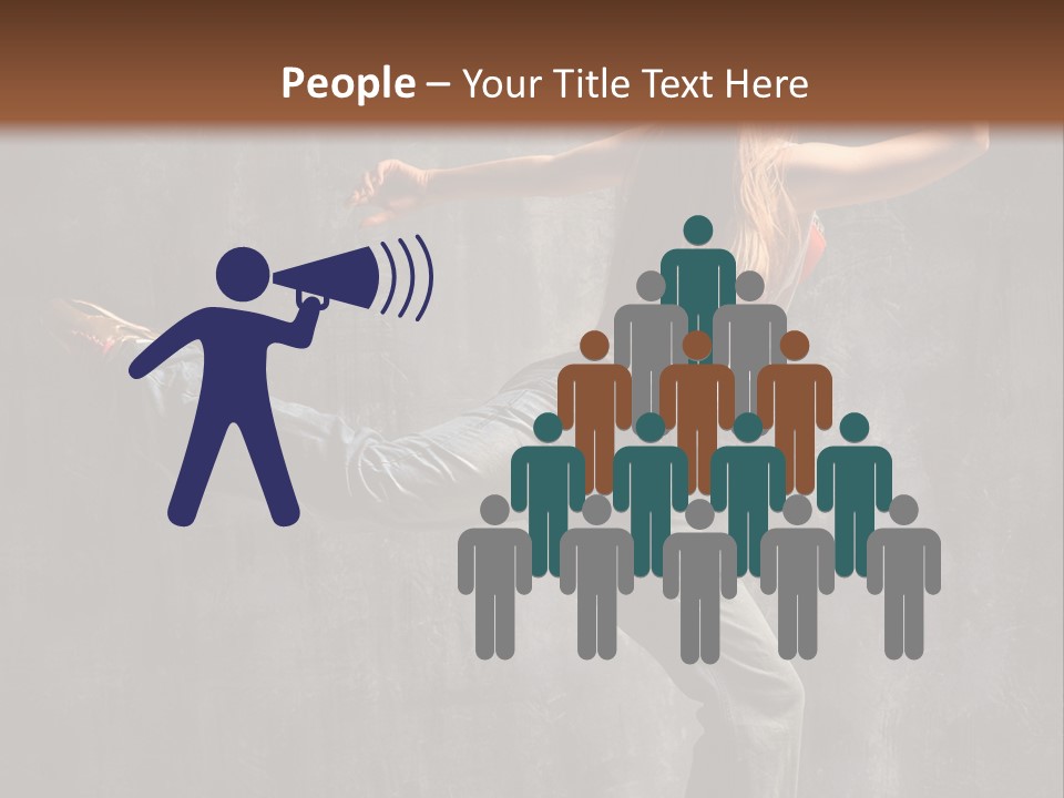 Gymnastic Hop Leap PowerPoint Template