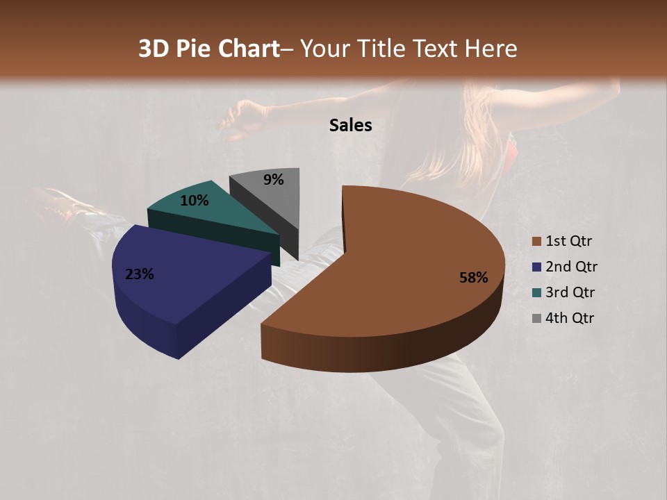 Gymnastic Hop Leap PowerPoint Template