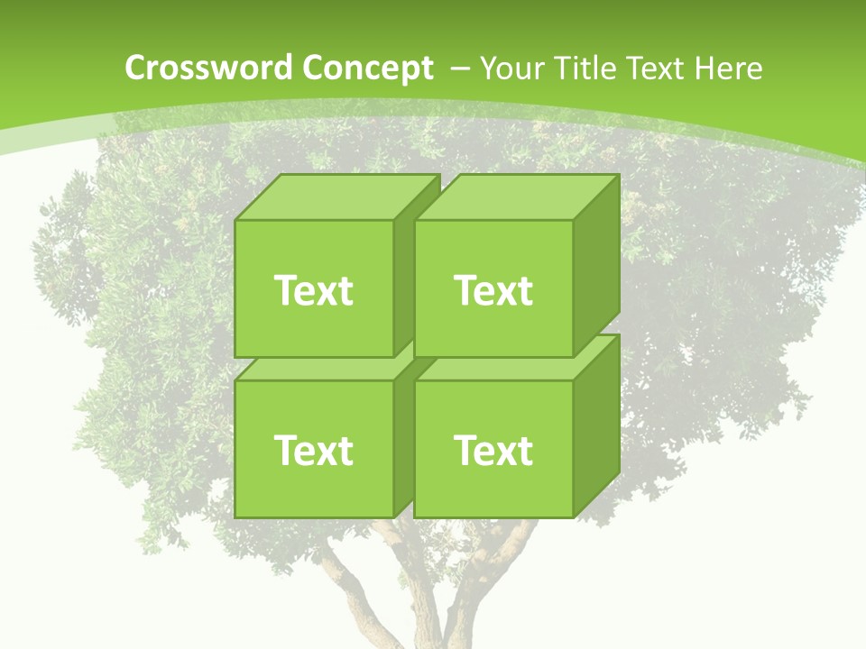 Tree White Background PowerPoint Template