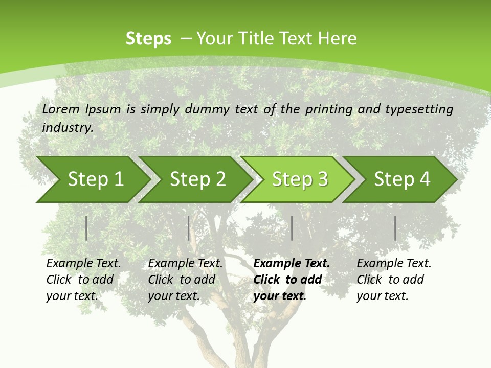Tree White Background PowerPoint Template