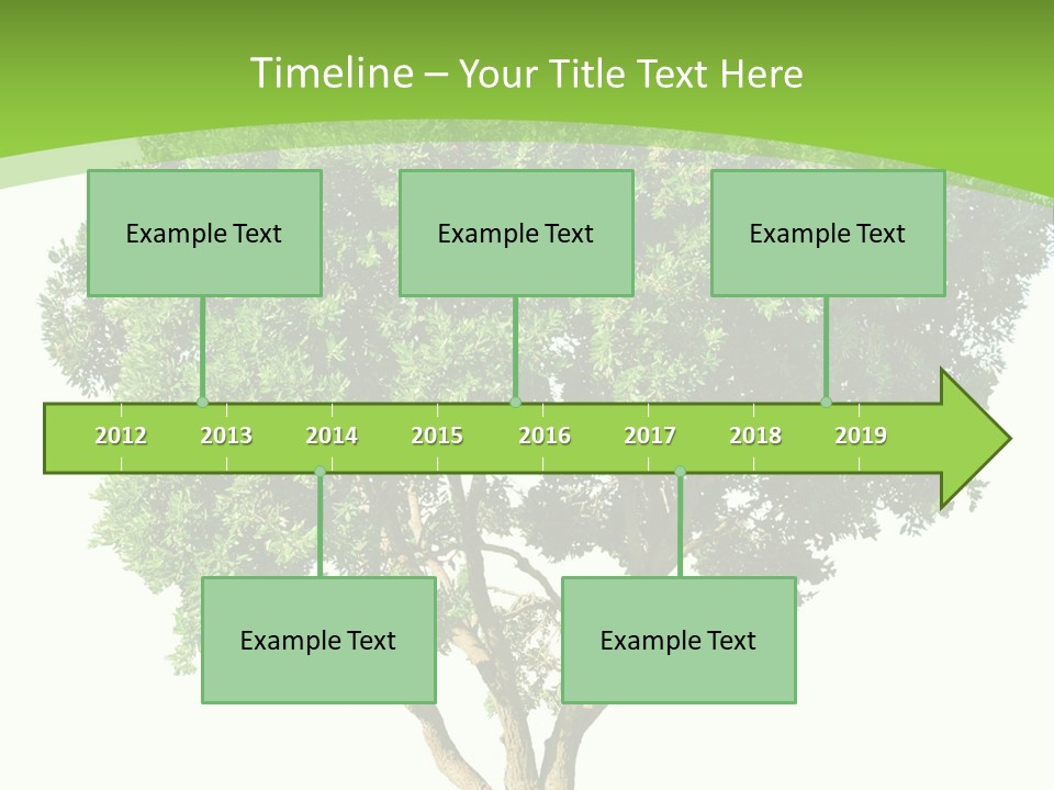 Tree White Background PowerPoint Template