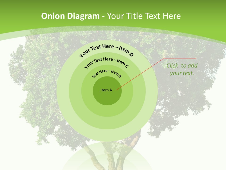 Tree White Background PowerPoint Template