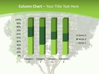 Tree White Background PowerPoint Template