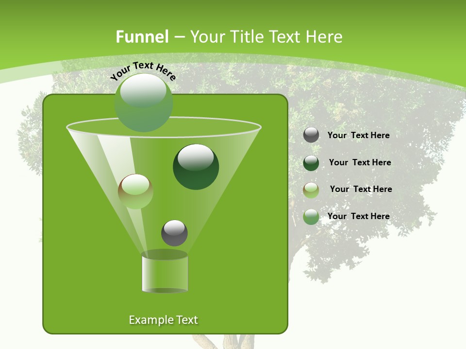 Tree White Background PowerPoint Template