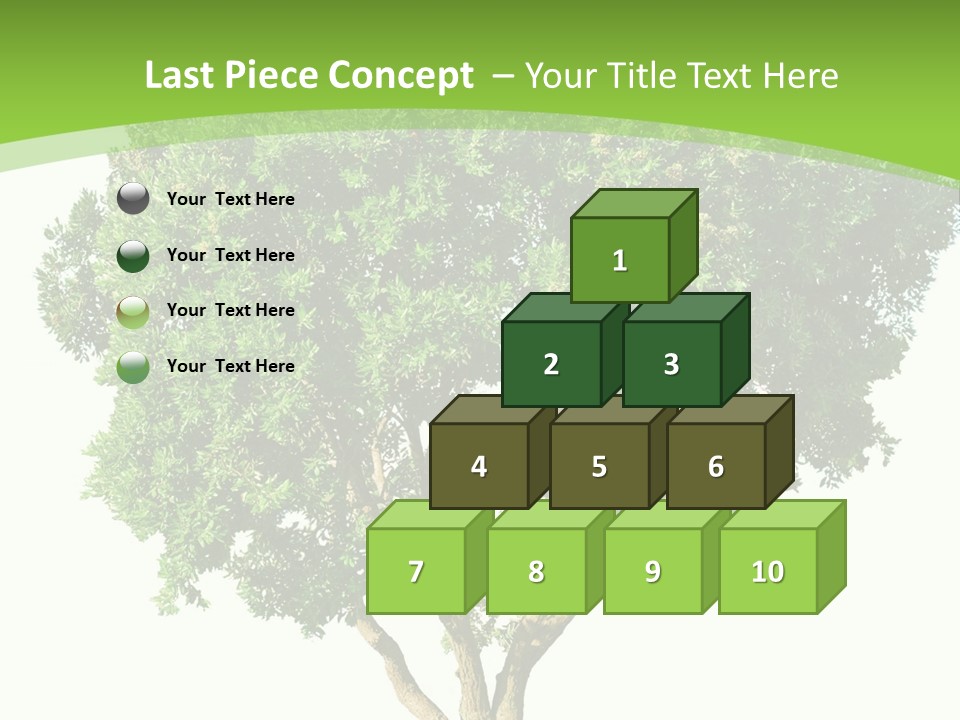 Tree White Background PowerPoint Template