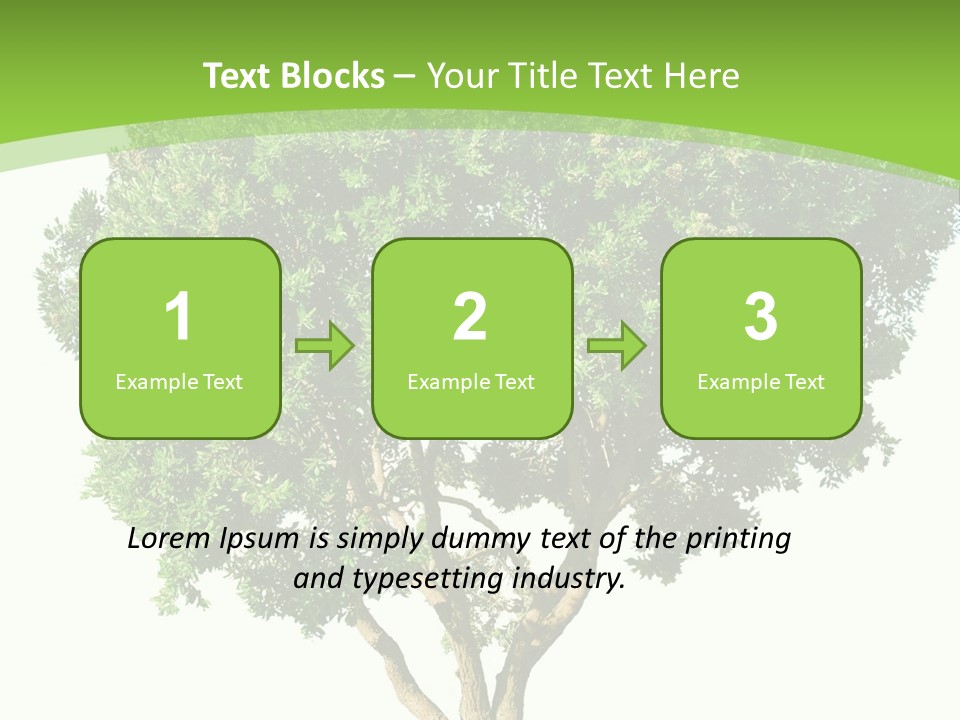 Tree White Background PowerPoint Template